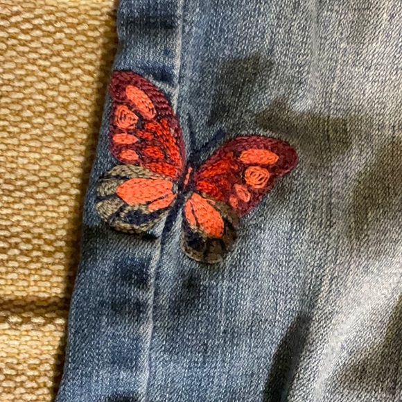 Embroidered size 10 blue jeans - Picture 3 of 4